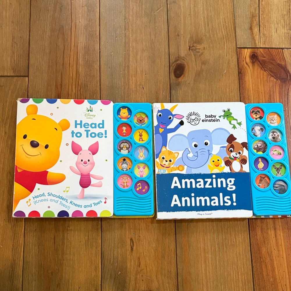 Disney Baby Head to Toe! Interactive Book - Yellow and Blue